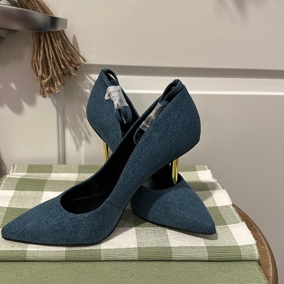 Nine West Trevs pump, in Denim - Picture 2 of 8